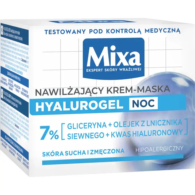 MIXA Hyalurogel Nawilżający Krem Maska
